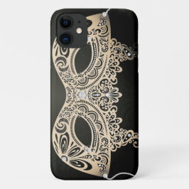 Antieke Groene Parel Elegant Maskerade Masker Case-Mate iPhone Case