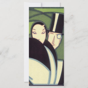 Antieke Groente Label Topper, Art Deco Romantiek