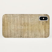Antieke grondwet van de Verenigde Staten Case-Mate iPhone Case (Achterkant (horizontaal))