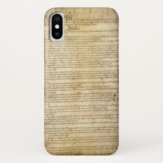 Antieke grondwet van de Verenigde Staten Case-Mate iPhone Case (Achterkant)