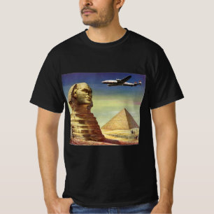 Antieke Grote Sfinx van Giza, piramides van Egypte T-shirt