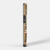 Antieke Grunge Ambachtelijke Botanische Monogram iPhone Hoesje (Rechterkant)