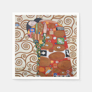 Antieke Gustav Klimt Boom des Levens Art Nouveau Servet