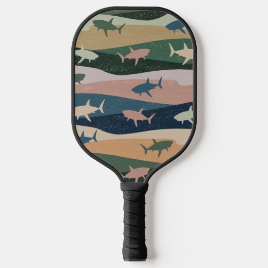 ANTIEKE HAAI GOLF PICKLEBALL PADDLE (Voorkant)