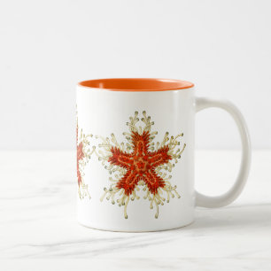 Antieke Haeckel Zeester Tweekleurige Koffiemok