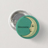 Antieke halve maan ronde button 3,2 cm (Voorkant /achterkant)
