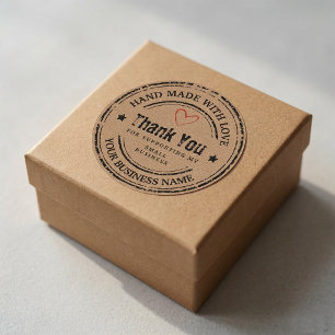 Antieke Handgemaakte Dankjewelsticker - Gemaakt me Ronde Sticker