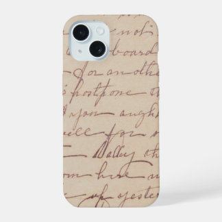 Antieke handgeschreven brief iphone hoes 💫 15 case