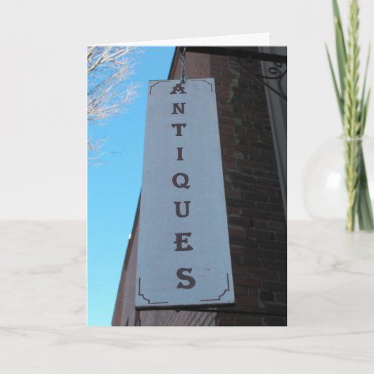 Antieke Happy Birthday Kaart (Voorkant)