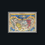 Antieke hartvormige wereldkaart van Peter Apian 15 Canvas Afdruk<br><div class="desc">Vintage illustratie antieke hartvormige wereldkaart door Petrus Apianus, 1520. Deze internationale oude wereldkaart met continenten en oceanen wordt beschouwd als de eerste kaart waarop de naam Amerika wordt gebruikt. Tipus Orbis Universalis iuxta Ptolemei Cosmographi Traditionem et Americi Vespucii Aliorque Lustrationes a Petro Apiano Leysnico Elucbrat An. Do. MDXX</div>