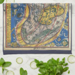 Antieke hartvormige wereldkaart van Peter Apian 15 Theedoek<br><div class="desc">Vintage illustratie antieke hartvormige wereldkaart door Petrus Apianus,  1520. Deze internationale oude wereldkaart met de continenten en oceanen wordt geacht de eerste kaart te zijn die de naam Amerika gebruikt. Tipus Orbis Universalis iuxta Ptolemei Cosmographi Traditionem et Americi Vespucii Aliorque Lustrationes a Petro Apiano Leysnico Elucbrat An. Do. MDXX</div>