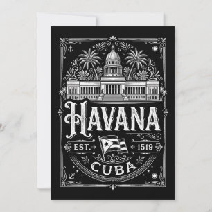 Antieke Havana Cuba Cuba Reis Erfgoed Kaart