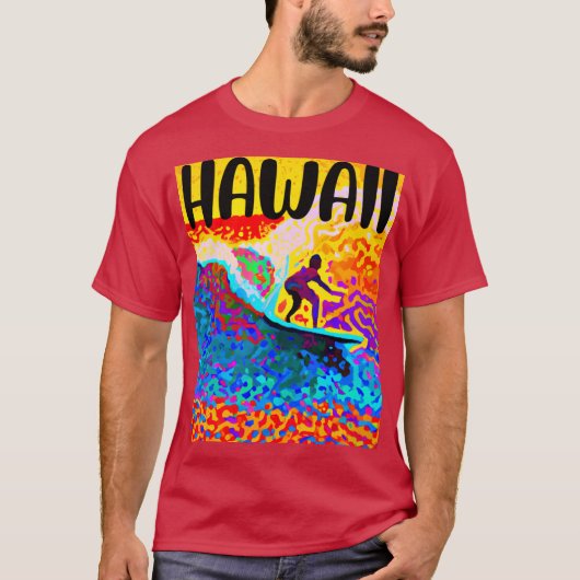 ANTIEKE HAWAII SURF LABEL 7 T-SHIRT (Voorkant)
