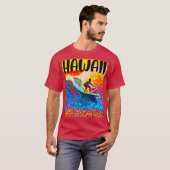 ANTIEKE HAWAII SURF LABEL 7 T-SHIRT (Voorkant volledig)