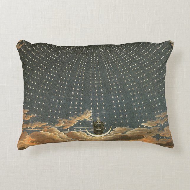 Antieke Hemelastronomie, Koningin van de Nacht Accent Kussen (Voorkant)