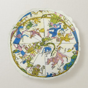 Antieke Hemelbol, Arabische Sfeer, Sterrenbeelden Rond Kussen