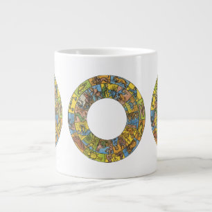 Antieke Hemelkaart, Astrologische Dierenriem Grote Koffiekop