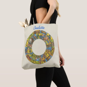 Antieke Hemelkaart, Astrologische Dierenriem Tote Bag