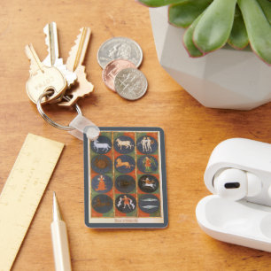 Antieke Hemelkaart, Astrologische Dierenriemkaart, Sleutelhanger