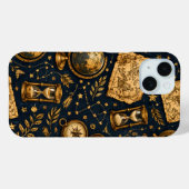 Antieke Hemelkaart & Astronomie Patroon Case-Mate iPhone Case (Achterkant (horizontaal))
