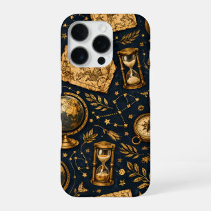 Antieke Hemelkaart & Astronomie Patroon iPhone 16 Pro Hoesje