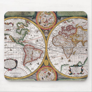 Antieke Hemelkaart met Zodiakale Diagrammen Muismat