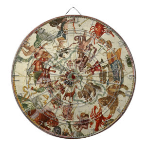 Antieke Hemelkaart Noordelijke Sterrenkaart 1660 Dartbord
