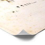 Antieke Hemelkaart Poster (Hoek)