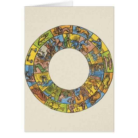 Antieke Hemellichamen, Astrologische Dierenriem Wi (Voorkant)