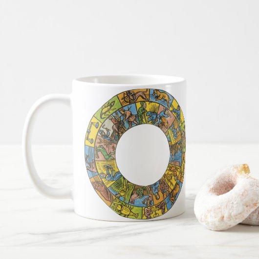 Antieke Hemellichamen, Astrologische Dierenriem Wi Koffiemok (Met donut)