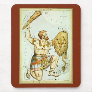 Antieke Hemelse Astronomie, Sterrenbeeld Orion Muismat