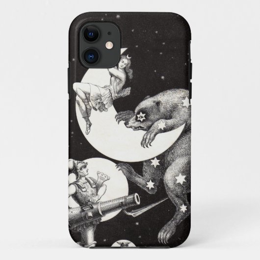 Antieke Hemelse Maan Godin & Grote Beer Case-Mate iPhone Case (Achterkant)