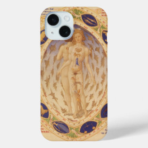 Antieke Hemelse Zodiakus Grafiek, Vintage Astrolog iPhone 15 Case