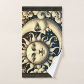 Antieke Hemelse Zon & Maan Bad Handdoek (Handdoek)