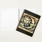 Antieke Hemelse Zon & Maan Planner (Display)
