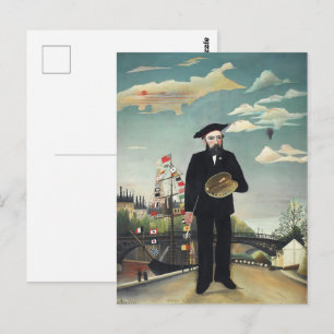 Antieke Henri Rousseau Parijs Eiffeltoren Kunst Briefkaart