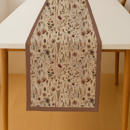 Antieke Herbarium Geperste Bloem Botanische Tafel Medium Tafelloper