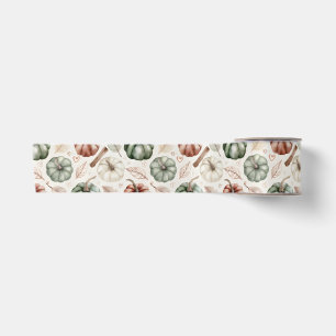 Antieke herfstbladeren en kaneel – Vintage herfst Satijnen Lint