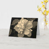 Antieke Hibiscus Kaart (Gele Bloem)