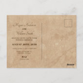 Antieke historische architectuur huwelijksansichtk briefkaart (Achterkant)