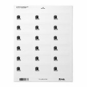 Antieke Hoeden Label (Full Sheet)