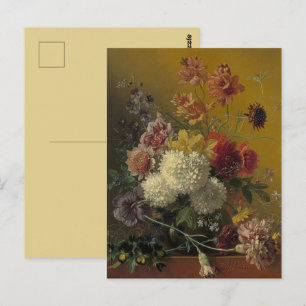 Antieke Hollandse Meester Bloemstuk Georgius van O Briefkaart