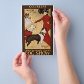 Antieke Hondententoonstelling Flyer (Hand)