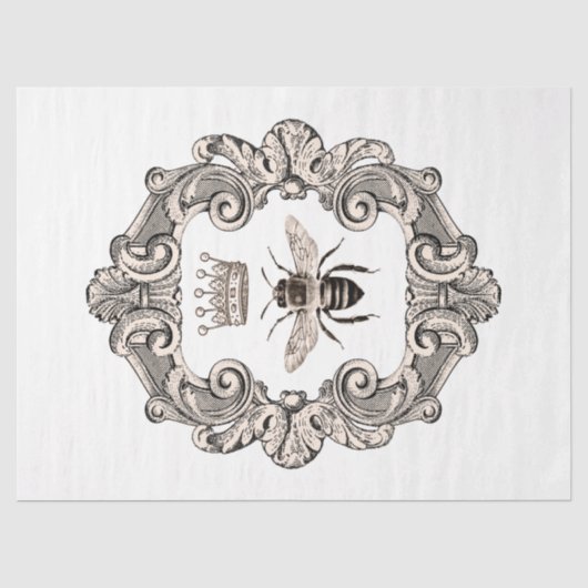Antieke Honey Bee Serie Design 17 Tissuepapier (Voorkant)