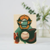 Antieke Honkbalspeler, Catcher met Handschoen (Staand voorkant)