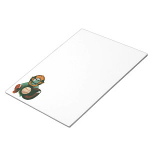 Antieke honkbalspeler, catcher met handschoen notitieblok