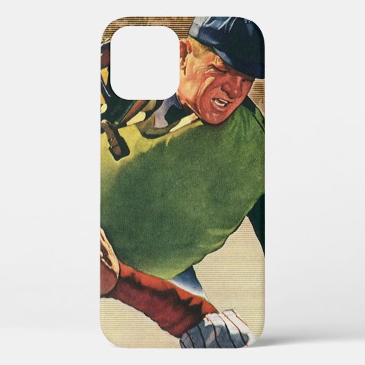 Antieke honkbalspeler, de scheidsrechter Case-Mate iPhone case (Achterkant)