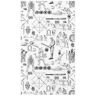antieke honkbalspelers sport vintage  tafelkleed