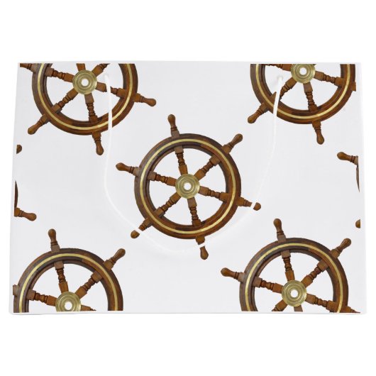 Antieke Houten Helm Groot Cadeauzakje (Voorkant)