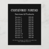 antieke houtnerf handyman constructie flyer (Achterkant)